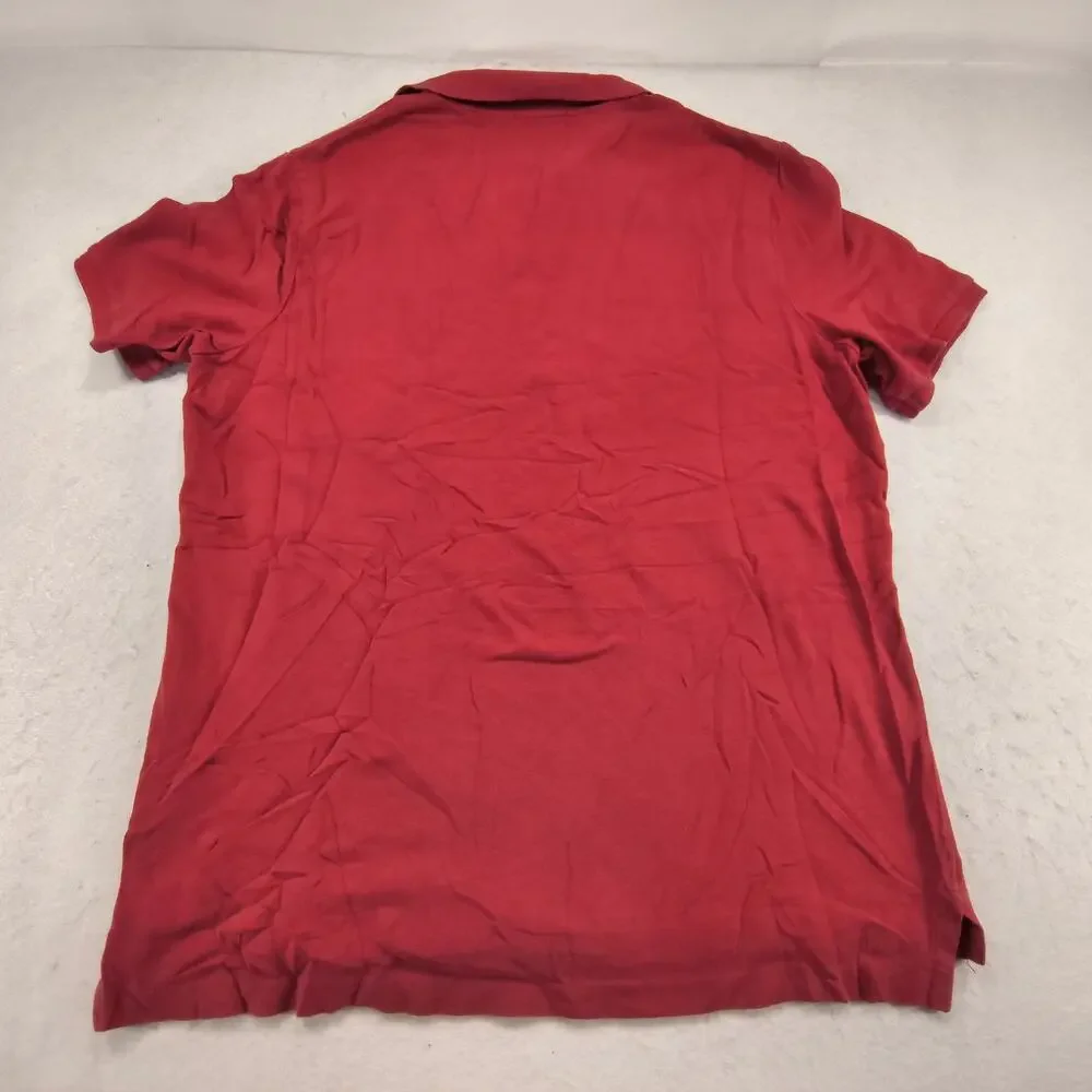 Polo Ralph Lauren Classic Fit Collared Polo Shirt Mens Size Large L Red Black